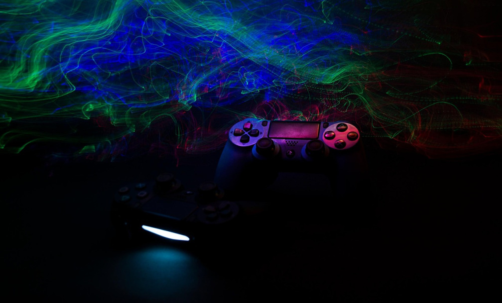 video game neon controller